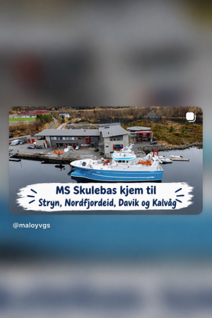 MS Skulebas med tekst på bildet